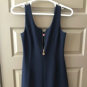 Navy Lilly Pulitzer dress with zipper